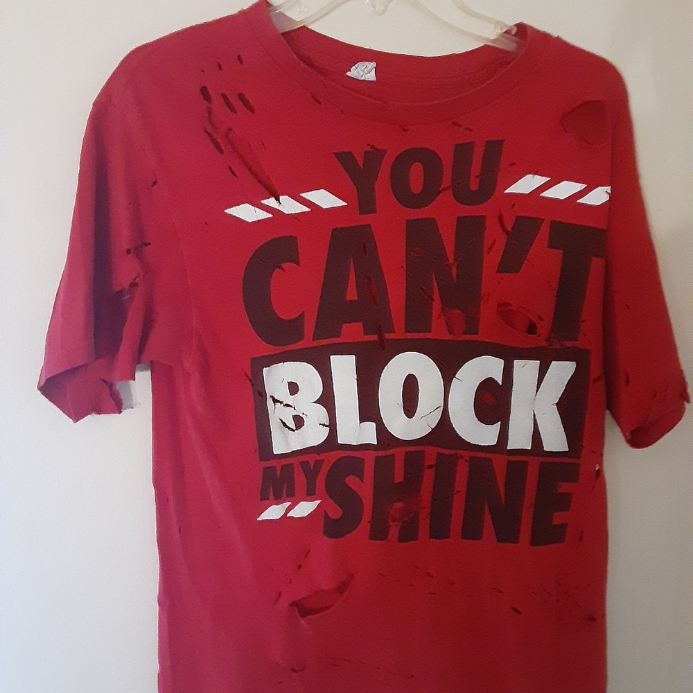 Custome hand distressed tee